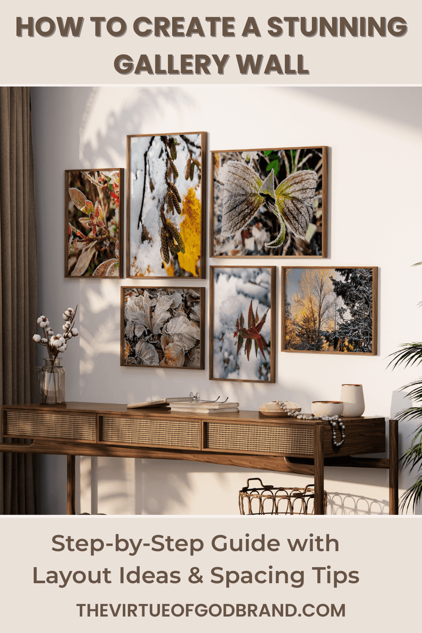 How to create a stunning gallery wall with nature photography - step by step guide
