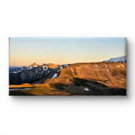 Rainier Mountains in Summer Sunset | Authentic Nature Photography | Gallery Wrapped Canvas Horizontal Print | Biophilic Wall Art for Home & Office Décor