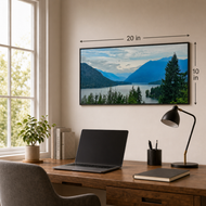 Summer Brilliance — Cushman Lake Moody Mountains Unframed Canvas Biophilic Wall Art