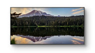 Mt. Rainier Sunset at Reflection Lake | Authentic Nature Photography | Unframed Canvas Horizontal Print | Biophilic Wall Art for Home Office Décor