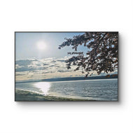 Sea Sunset with Vibrant Leaves | Nature Photography Wall Art | Unframed Canvas Print | Horizontal Large Modern Tranquil Landscape Home Décor