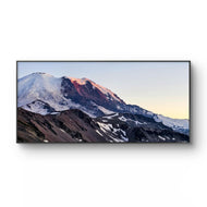 Mt. Rainier in Summer Sunset | Authentic Nature Photography | Unframed Canvas Horizontal Print | Biophilic Wall Art for Home Office Décor