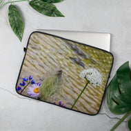 Premium 13”, 15" Laptop Sleeve with Original Wildflowers Photography Print Captured at Mt. Rainier National Park | Professional Protection Meets Authentic Nature Art