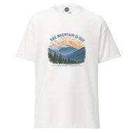 The Mountain Is Out — Mt. Rainier Sunset T-Shirt | Pacific Northwest Nature Tee | Unisex Cotton | Hiker & Washington Gift