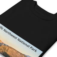 Unisex Sweatshirt Featuring Mt. Rainier Sunset | Authentic Nature Photography