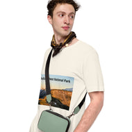 Unisex T-Shirt Featuring Rainier Mountains in Summer Sunset | Original Photography