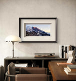 Mt. Rainier in Summer Sunset | Authentic Nature Photography | Unframed Canvas Horizontal Print | Biophilic Wall Art for Home Office Décor