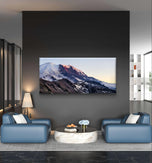 Mt. Rainier in Summer Sunset | Authentic Nature Closeup Photography | Gallery Wrapped Canvas Horizontal Print | Biophilic Style Wall Art