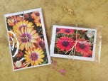 Spring Flowers Original Photo Art Greeting Cards with Envelopes-Floral 4 Cards Set-Vertical Horizontal Blank Note Cards-Spring Season Gift