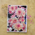 Vibrant Summer Flowers Greeting Cards 5x7 in with Envelopes | Original Floral Photography Art | Blank Note Cards Set of 4