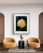 Vibrant Tropical Flower | Authentic Nature Closeup Photography Print | Vertical Unframed Canvas Wall Art for Biophilic Home Office Décor
