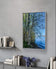 Tranquil Birch Trees by Mountain Lake Original Photography Wall Art Décor for Living Room, Office, or Cabin-Vertical Unframed Canvas Print