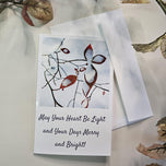 Winter Snowy Foliage Original Photography Greeting Cards | Blank Note Cards Set of 4 with Envelopes | 5.5" × 8.5" Glossy