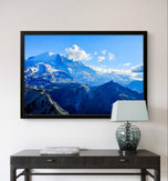 Mt. Rainier Authentic Nature Closeup Photography | Framed Canvas Horizontal Print | Biophilic Style Wall Art Décor