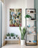 Gallery Wrapped Canvas Featuring Macro Photography of Green Succulents | Biophilic Style Vertical Wall Art for Home & Office Décor