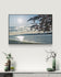 Sea Sunset with Vibrant Leaves | Nature Photography Wall Art | Unframed Canvas Print | Horizontal Large Modern Tranquil Landscape Home Décor