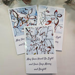 Winter Snowy Foliage Original Photography Greeting Cards | Blank Note Cards Set of 4 with Envelopes | 5.5" × 8.5" Glossy