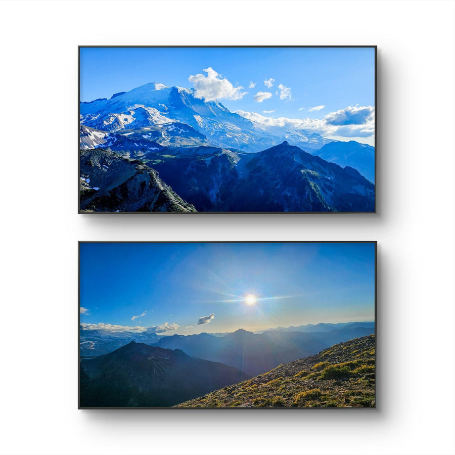 Mt. Rainier National Park Horizontal Prints Set of 2