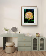 Vibrant Tropical Flower | Authentic Nature Closeup Photography Print | Vertical Unframed Canvas Wall Art for Biophilic Home Office Décor