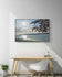 Sea Sunset with Vibrant Leaves | Nature Photography Wall Art | Unframed Canvas Print | Horizontal Large Modern Tranquil Landscape Home Décor