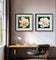 Vibrant Rose Flowers Set of 4 Square Prints | Authentic Nature Closeup Photography | Unframed Canvas Wall Art Collection | Modern Home Office Decor