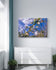 White Spring Blossom with Raindrops | Macro Floral Photography on Horizontal Wrapped Canvas | Modern Botanical Wall Art for Home & Office Décor