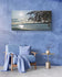 Sea Sunset with Vibrant Leaves | Authentic Nature Photography | Gallery Wrapped Canvas | Horizontal Modern Tranquil Landscape Wall Art