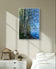 Tranquil Birch Trees by Mountain Lake Original Photography Wall Art Décor for Living Room, Office, or Cabin-Vertical Unframed Canvas Print