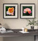 Vibrant Rose Flowers Set of 4 Square Prints | Authentic Nature Closeup Photography | Unframed Canvas Wall Art Collection | Modern Home Office Decor