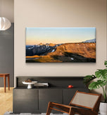 Rainier Mountains in Summer Sunset | Authentic Nature Photography | Gallery Wrapped Canvas Horizontal Print | Biophilic Wall Art for Home & Office Décor