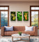Vibrant Tropical Flowers Closeup Photography Unframed Canvas Set of 3 Prints - Modern Nature Wall Art for Home Office Decor