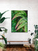 Gallery Wrapped Canvas Wall Art | Lash Green Foliage Closeup Authentic Photography | Biophilic Style Home & Office Décor