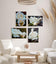 Pale Cream White Rose Canvas Prints Set of 4 | Authentic Nature Closeup Photography | Unframed Botanical Wall Art | Modern Home Office Decor | Vertical & Horizontal Orientations