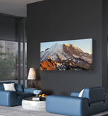 Mt. Rainier in Summer Sunset | Authentic Nature Closeup Photography | Gallery Wrapped Canvas Horizontal Print | Biophilic Wall Art for Home