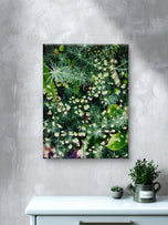 Gallery Wrapped Canvas Wall Art | Lash Green Foliage Closeup Authentic Photography Print | Biophilic Style Home & Office Décor