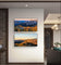 Rainier Mountains in Sunset Canvas Print Set of 2 | Authentic Nature Photography | Unframed Horizontal Canvas | Biophilic Wall Art