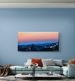 Mt. Rainier National Park in Sunset | Authentic Nature Photography | Gallery Wrapped Canvas Horizontal Print | Biophilic Wall Art for Home Office Decor