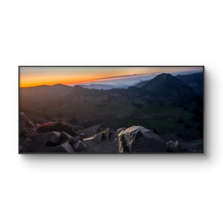 Mt. Rainier National Park in Summer Sunset Canvas Wall Art