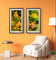 Yellow Flowers with Raindrops Photography | Set of 3 Vertical Unframed Canvas Prints | Nature Wall Art for Home & Office