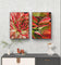 Red Succulent Wall Art Set of 2 | Unframed Vertical Canvas Prints | Botanical Home Décor by The Virtue of God | Aesthetic Closeup Photography