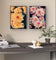 Vibrant Dahlia Flowers Canvas Wall Art Set | 4 Unframed Vertical Prints | Eco-Friendly Modern Home Office Décor