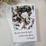 Winter Snowy Foliage Original Photography Greeting Cards | Blank Note Cards Set of 4 with Envelopes | 5.5" × 8.5" Gloss Paper