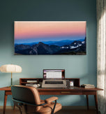 Mt. Rainier National Park in Sunset | Authentic Nature Photography | Gallery Wrapped Canvas Horizontal Print | Biophilic Wall Art for Home Office Decor