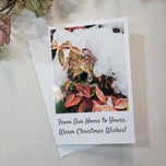 Winter Snowy Foliage Original Photography Greeting Cards | Blank Note Cards Set of 4 with Envelopes | 5.5" × 8.5" Gloss Paper