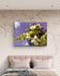 White Spring Blossom with Raindrops | Macro Floral Photography | Horizontal Gallery Wrapped Canvas | Modern Botanical Wall Art Décor