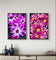 Vibrant Dahlia Flowers Canvas Wall Art Set | 4 Unframed Vertical Prints | Eco-Friendly Modern Home Office Décor