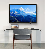 Mt. Rainier Authentic Nature Closeup Photography | Framed Canvas Horizontal Print | Biophilic Style Wall Art Décor