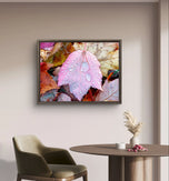 Autumn Colorful Leaves with Raindrops Canvas Print | Authentic Macro Photography | Unframed Horizontal Print | Biophilic Wall Art Décor