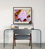 Autumn Colorful Leaves with Raindrops Canvas Print | Authentic Macro Photography | Unframed Horizontal Print | Biophilic Wall Art Décor