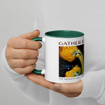 Thanksgiving Mug "Gather & Give Thanks" | Autumn Harvest Gourds Photography Print | Ceramic Fall Coffee Mug Gift | Nature Kitchen Decor
